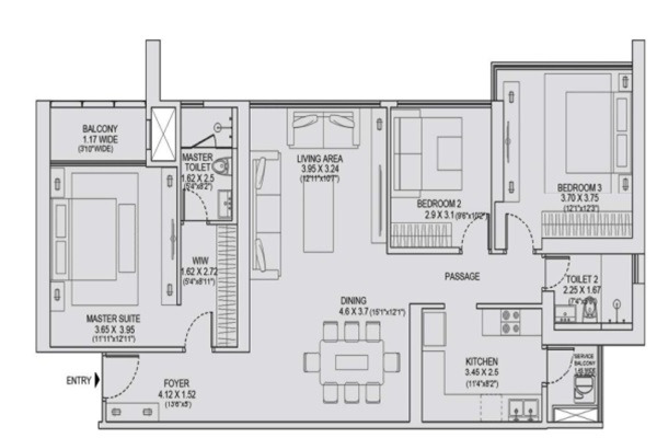 TATA 88 East Layout Image