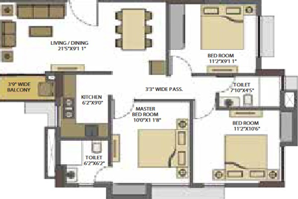 Salarpuria Suncrest Layout Image