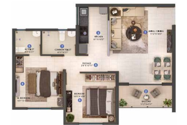 Shapoorji Pallonji Joyville Western Heights Layout Image