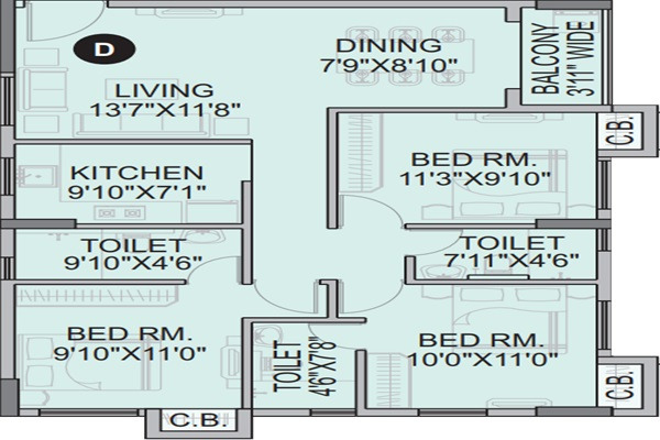 Orbit Tarang Layout Image