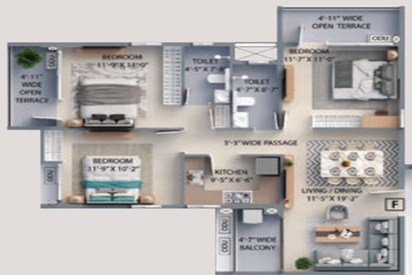 F Residences Layout Image