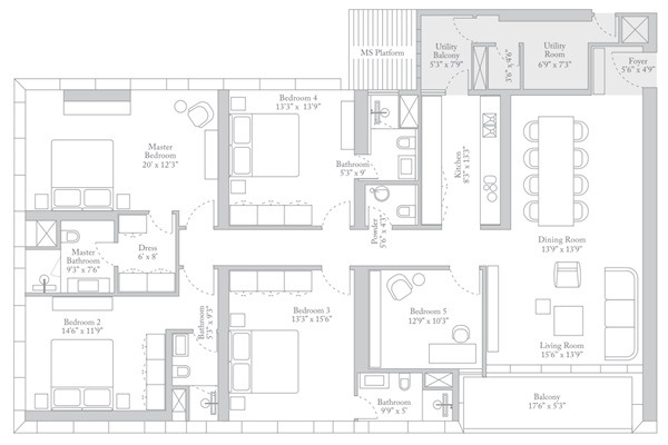 Unimark Trump Tower Kolkata Layout Image