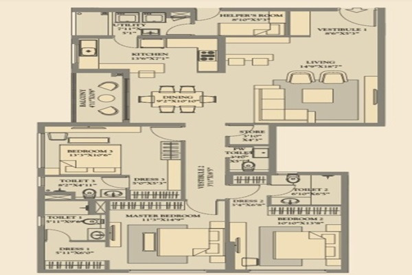 PS Vaanya Layout Image