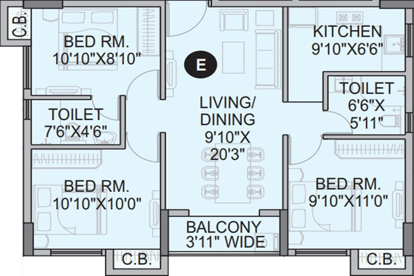 Orbit Tarang Layout Image