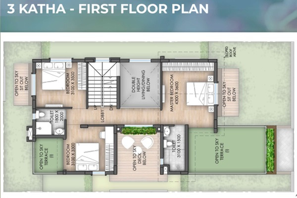 Shrachi Newtown Villas Layout Image