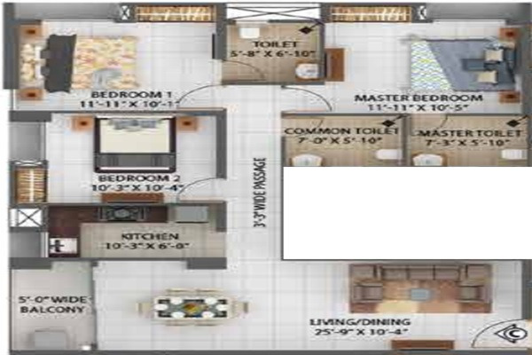 Merlin Rise Layout Image