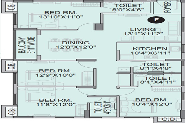 Orbit Tarang Layout Image