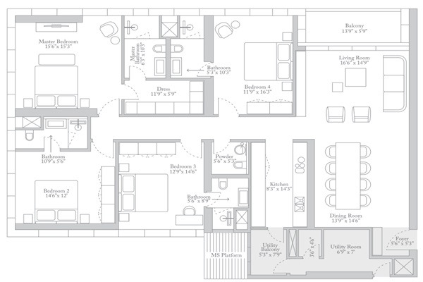 Unimark Trump Tower Kolkata Layout Image