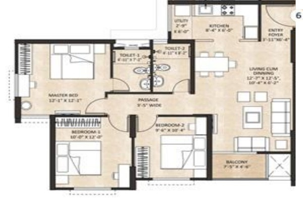 Shapoorji Pallonji Joyville Western Heights Layout Image