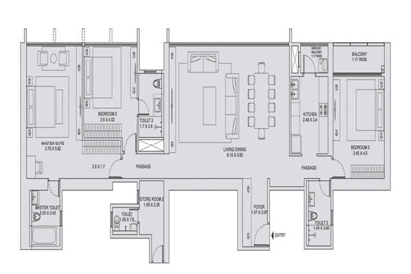 TATA 88 East Layout Image