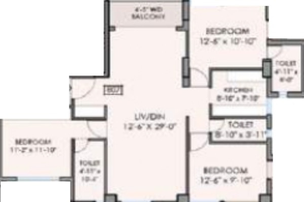 Shrachi Tiara Residency Layout Image