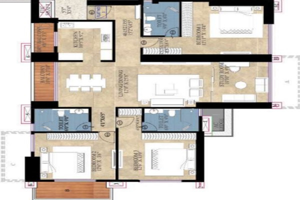 Siddha Sky Blu Layout Image