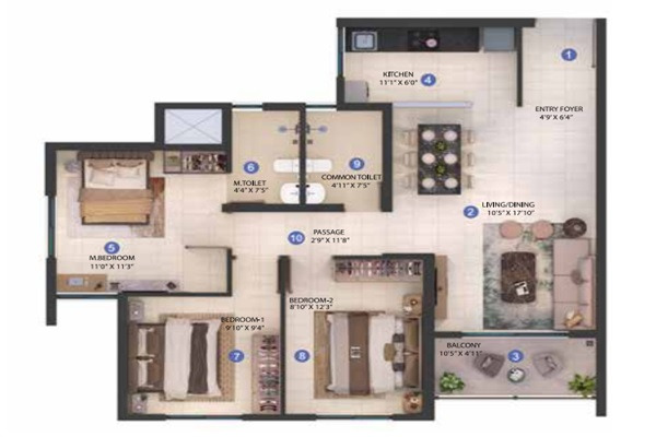 Shapoorji Pallonji Joyville Western Heights Layout Image