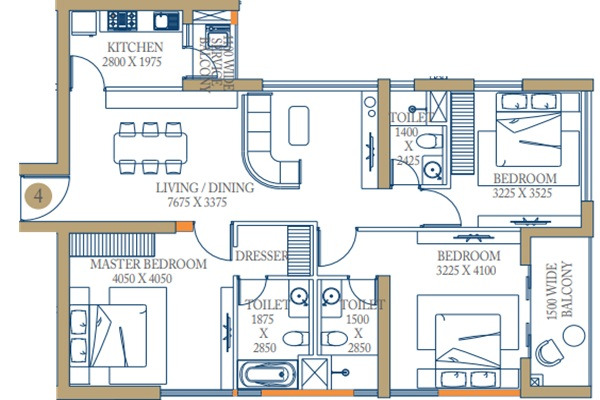 Bengal Peerless Avidipta Phase 2 Layout Image