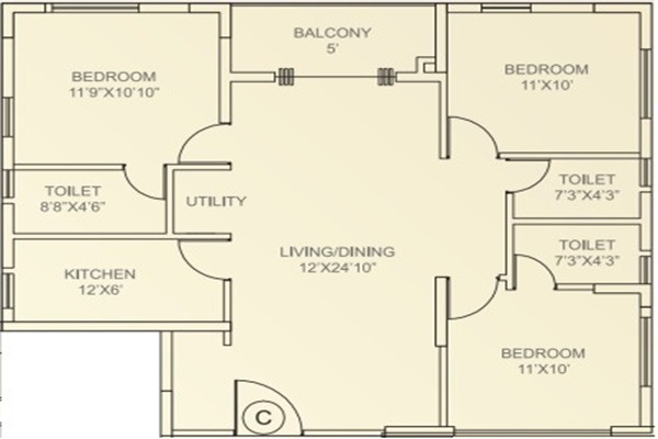 Mani Casa 2 Layout Image