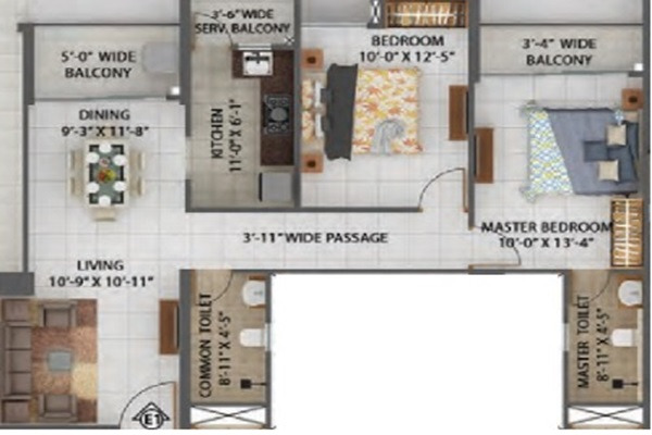 Merlin Rise Layout Image