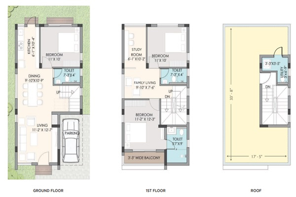 Unimark Bungalow Bari Layout Image