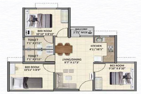 Shriram Sunshine 2 Layout Image