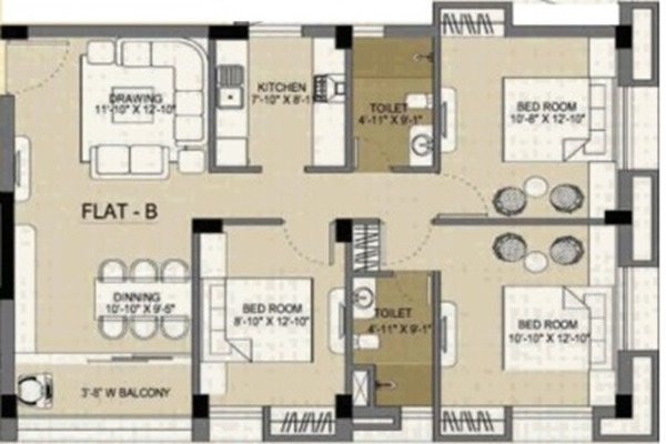 Vedic Sanjeeva Shree Layout Image