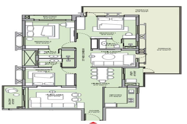 Srijan Town Square Layout Image