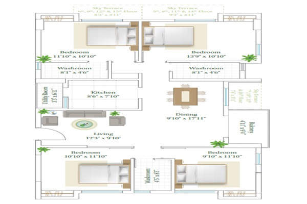 Eden Tattvam Layout Image