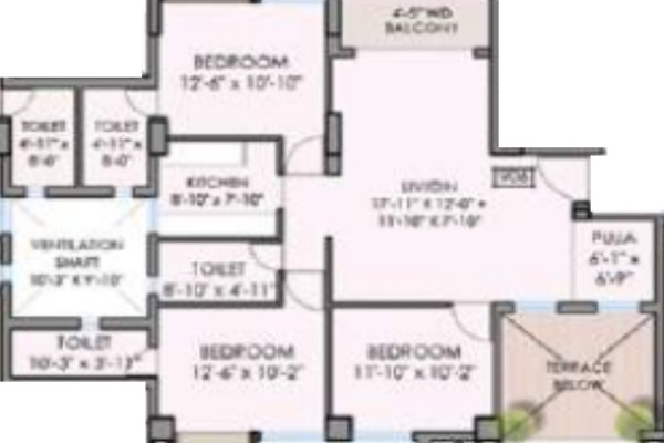 Shrachi Tiara Residency Layout Image