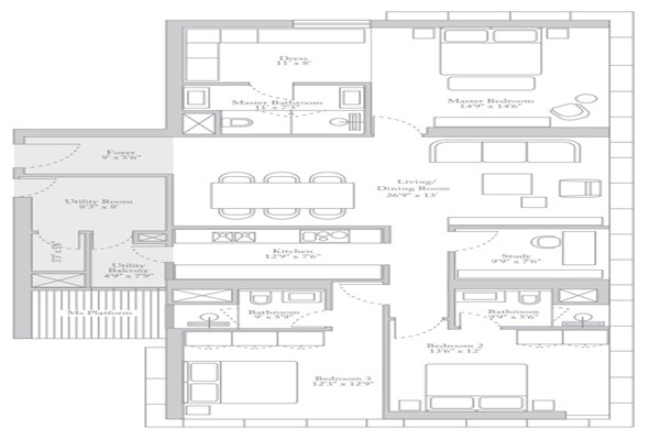 Unimark Trump Tower Kolkata Layout Image