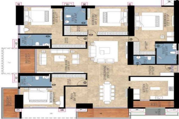 Siddha Sky Blu Layout Image