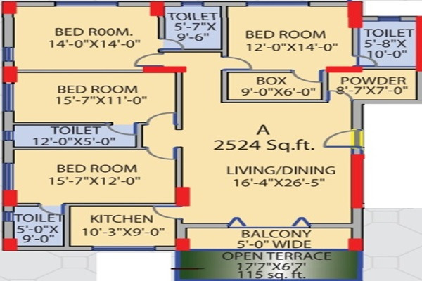 Alcove Regency Layout Image