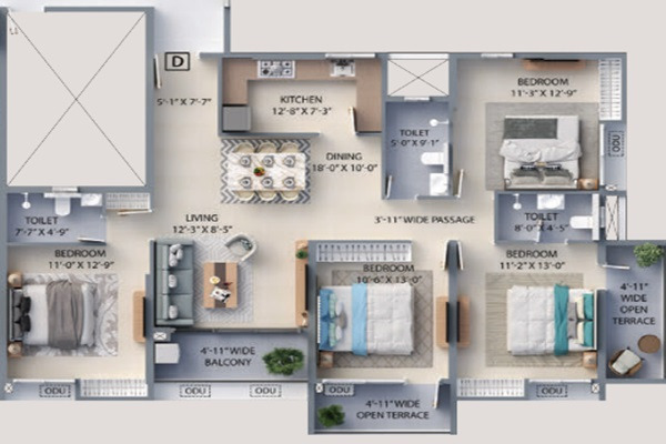 F Residences Layout Image