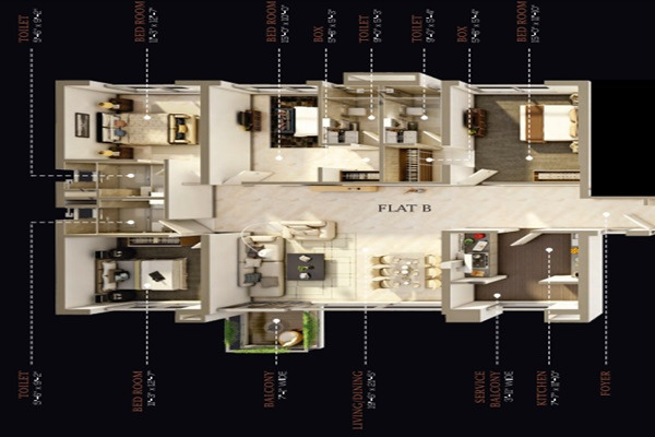 Salarpuria Victoria Vistas Layout Image