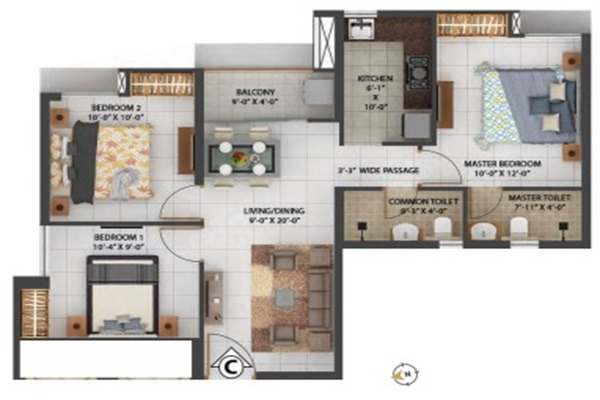 Merlin Rise Layout Image