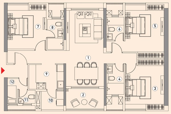 Purti Varanda Layout Image